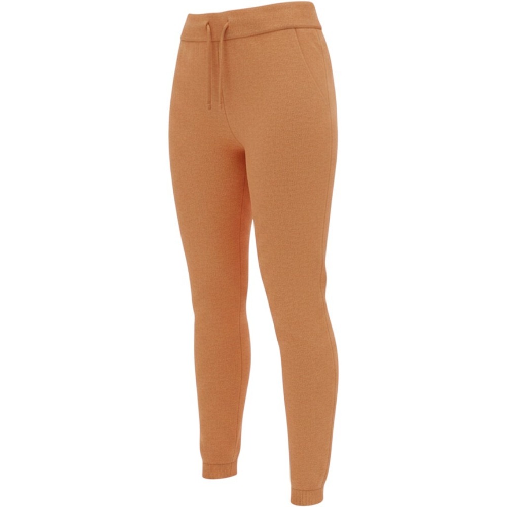 Forever 21 Women Orange Knit‎ Joggers Sweater Pants Drawstring Pockets Medium